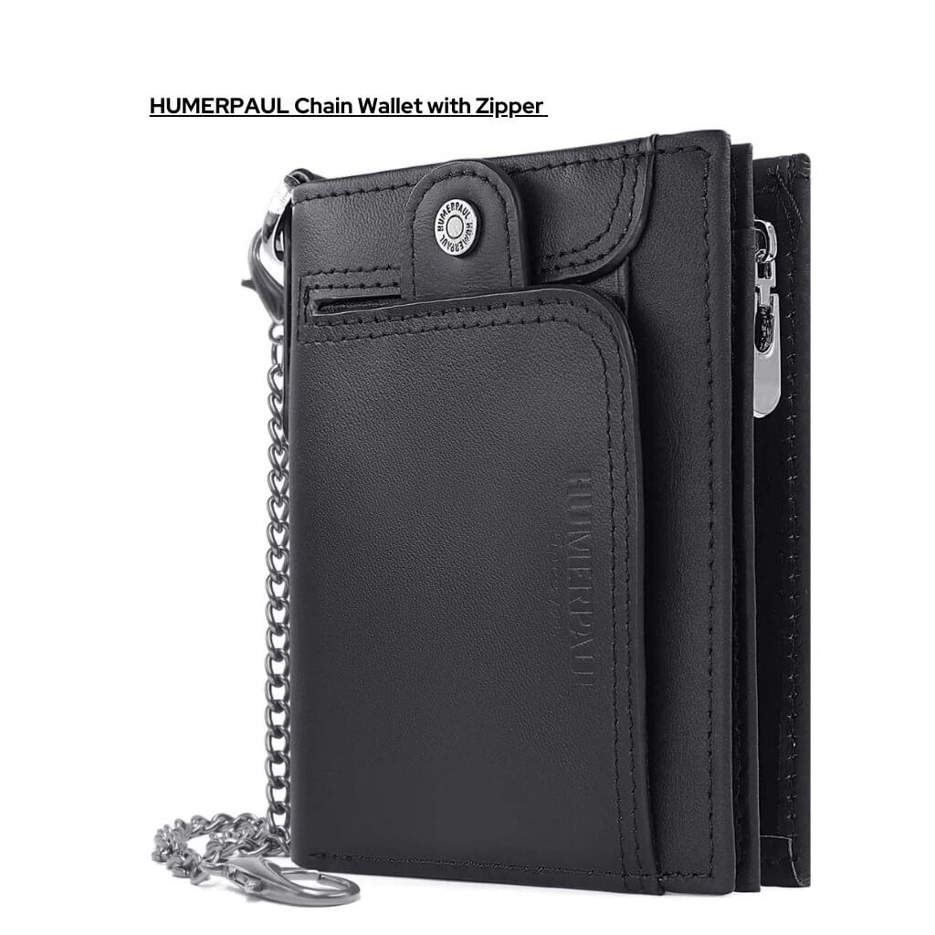 Zipper Wallet With Chain