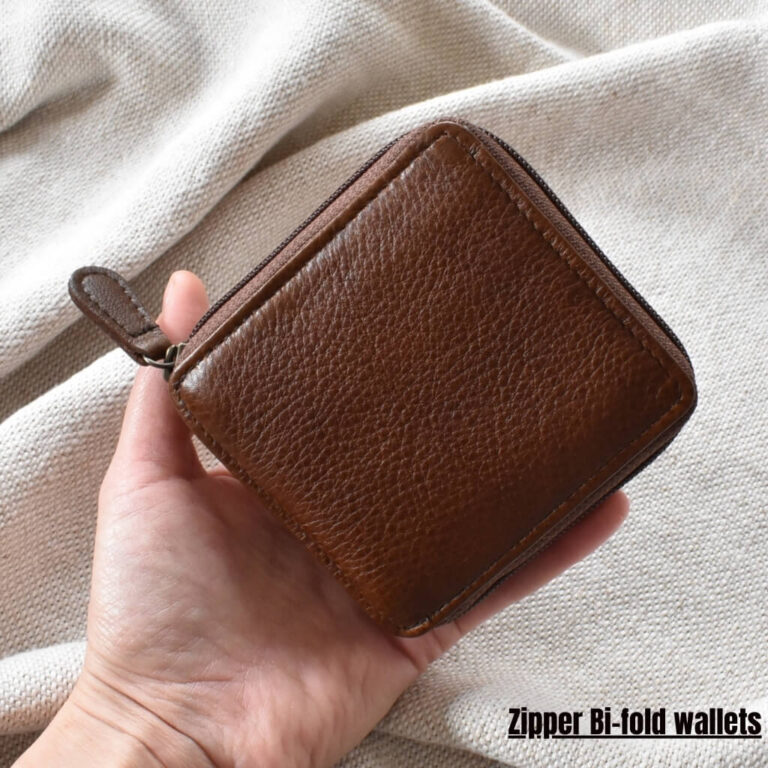 Streamline Your Everyday Carry: Zipper Trifold Wallets For Men On The Go”