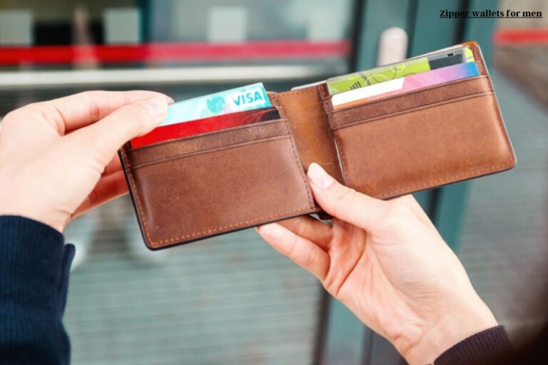 men's slim zipper wallet