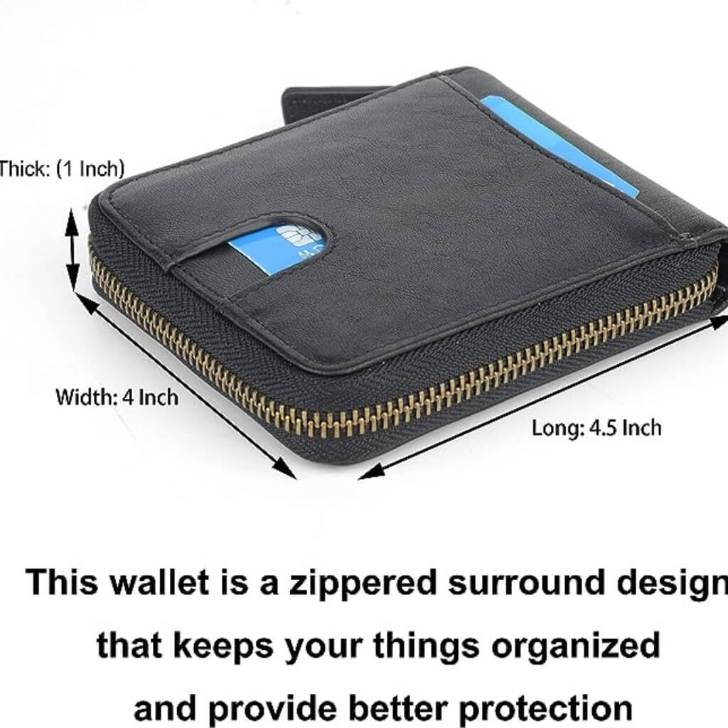 zip wallet mens india